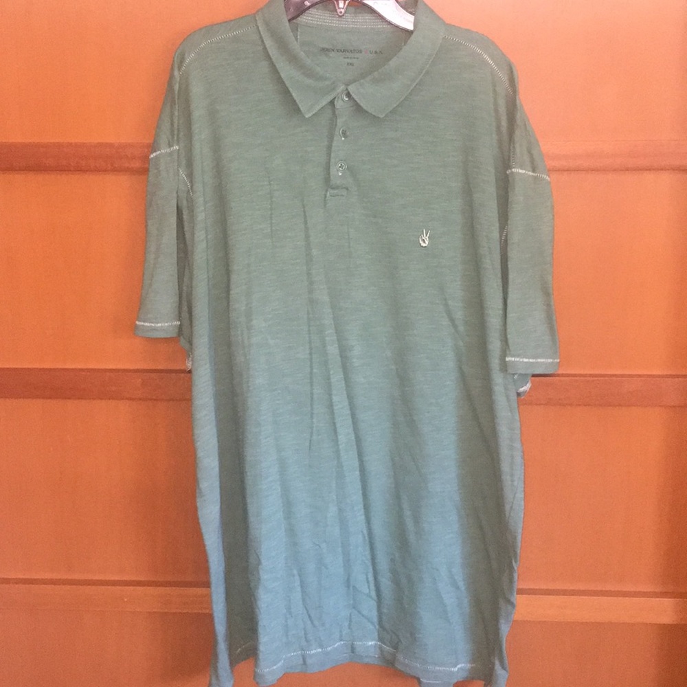 John Varvatos Three Button Polo